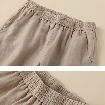 Quần nữ form suông dài nhẹ nhàng, được thiết kế bo cạp chun vô cùng thoải mái dễ mặc qd08