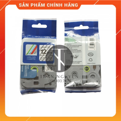 [ Combo 3 hộp] Nhãn In đa lớp Tz2-131 - Đen nền trong 12mm x 8m - Hàng nhập khẩu