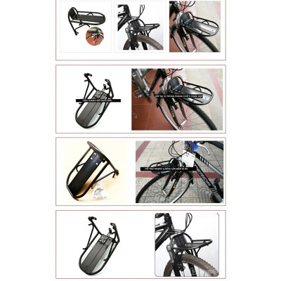 Giá Trước Xe Đạp, baga trước xe đạp Địa Hình GT-6301 chất liệu Nhôm cho Giỏ xe/hành lý Chắn Trước Phụ Kiện Đạp Xe, dành cho vị trí chờ có sẵn - Mai Lee