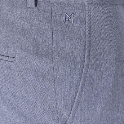 Quần tây nam không ply ống ôm xám trắng Khatoco Q1M578S0-CNGI220-2411-0