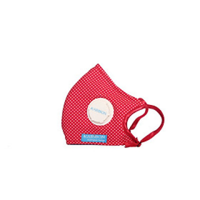 Khẩu trang Karibon Maxair 8 lớp lọc bụi Chấm Bi Đỏ 