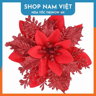 Set 3 Hoa Kim Tuyến Trang Trí Cây Thông Giáng Sinh