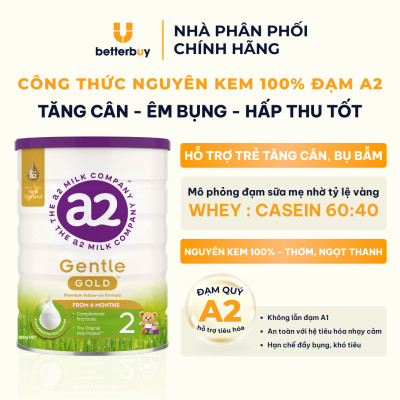 Combo 2 Lon Sữa a2 Milk a2 Gentle Gold Đủ Số Lon 800g