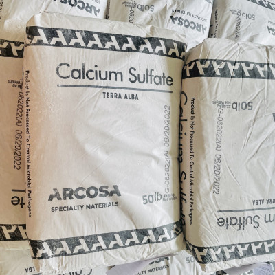 Calcium sulfate Mỹ 23kg thạch cao tinh khiết 99% dùng trong thực phẩm