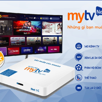 Đầu Android TVbox Mytv net Phiên bản Ram 2G/16G 4G/32G điều khiển IR- Xem 200 Kênh truyền hình miễn phí - Hàng Chính Hãng