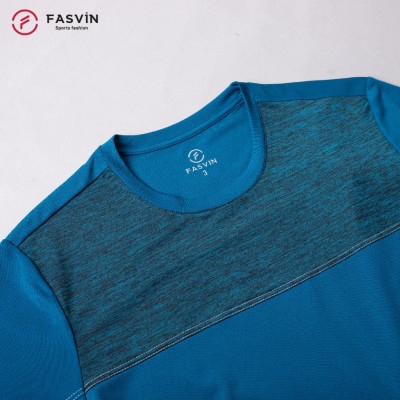 Áo Thun Nam FASVIN Vải COOLMAX Mềm Mát Co Giãn chất đẹp Hàng Nhà Máy TS23572.HN