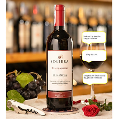 Vang SOLIERA Temparnillo La Mancha