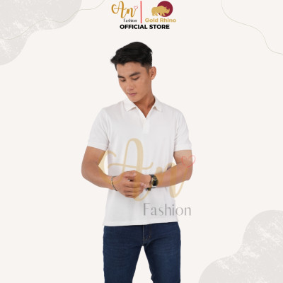 Áo Polo Nam Màu TRẮNG 100% Cotton Tự Nhiên Đơn Giản Nhưng Tinh Tế Phù Hợp 4 Mùa - Gold Rhino
