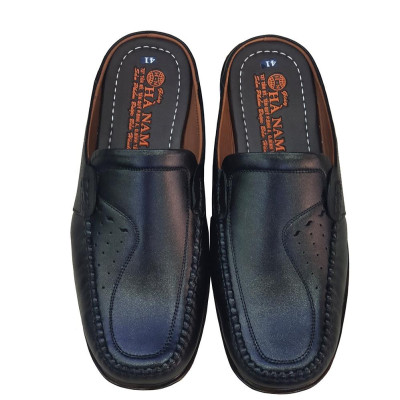 Dép Bít Mũi Nam Da Bò Thật TiTi ĐÔ Cao Cấp GSB2098d