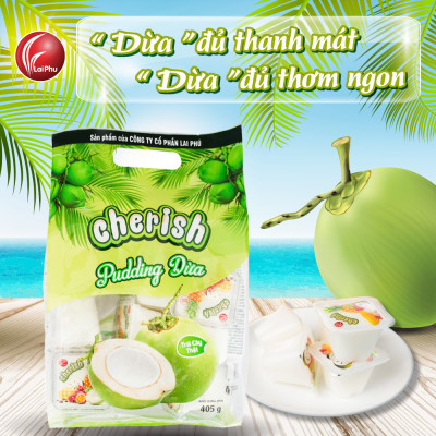 Thạch Pudding Cherish Vị Dừa 405G