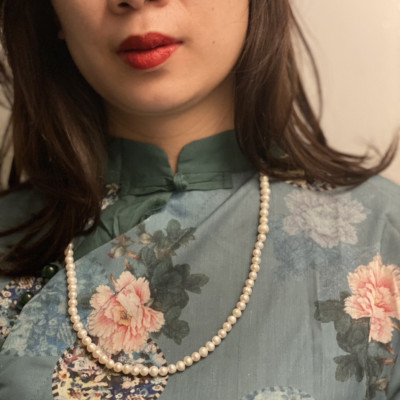 Chuỗi Đeo Cổ Hạt Ngọc Trai 6Li Chuỗi 108 Hạt Ngọc Trai Tự Nhiên Cao Cấp