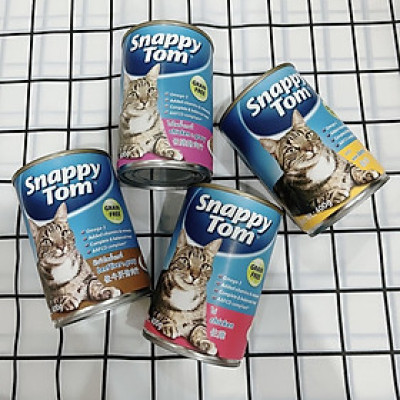 Pate Snappy Tom Lon 400G Real Fish & Real Meat dành cho mèo trưởng thành