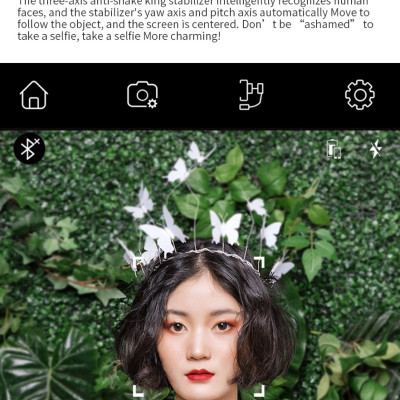 Gậy chống rung Wiwu 3-Axis Stabilized Gimbal S5B cho điện thoại thông minh dưới 6 inch, hỗ trợ chụp toàn cảnh 180 độ/ 330 độ - Hàng chính hãng