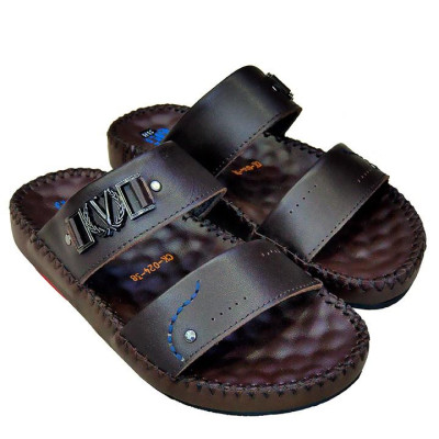 Dép Nam Quai Ngang Da Bò Thật TiTi ĐÔ Cao Cấp DN2072d