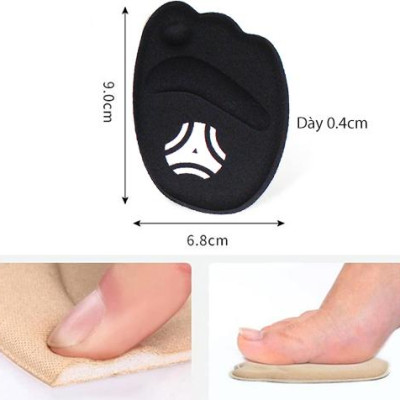 2 cặp miếng lót mũi giày cao gót 4D êm chân thoáng khí - buybox - BBPK14
