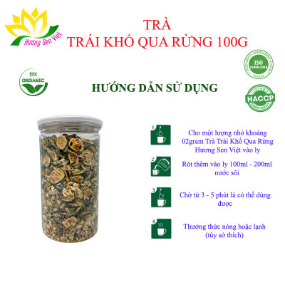 TRÀ TRÁI KHỔ QUA RỪNG HŨ 100G- HƯƠNG SEN VIỆT
