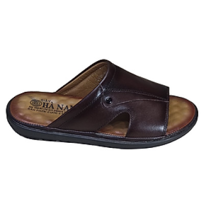 Dép nam quai ngang da bò thật TiTi Đô cao cấp DNA2202