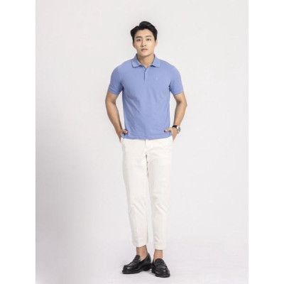 ÁO POLO THÊU LOGO CÁNH THUYỀN XANH DƯƠNG