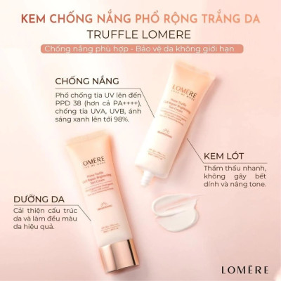 Kem chống nắng nâng tông phổ rộng Lomere Prime Trufle Cell Repair Brightening Sun Cream 50ml