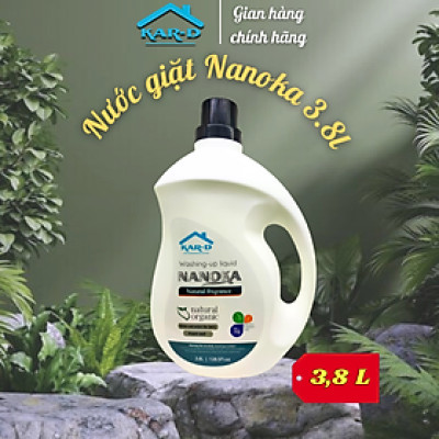 Nước giặt quần áo Nanoka 3,8L [Hàng chính hãng]