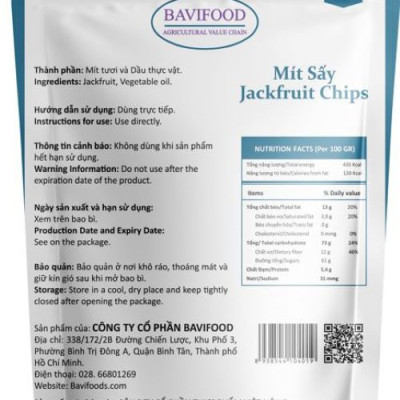 [ Combo: thùng = 10 gói x 100 grs/gói ]  05 Gói Mít Sấy và 05 Gói Trái Cây Sấy Chân Không (Mixed Fruit Chips), Giòn Xốp Tự Nhiên – BAVIFOOD, Khối Lượng: 1 kg (thùng = 10 gói x 100 grs/gói) – Premium