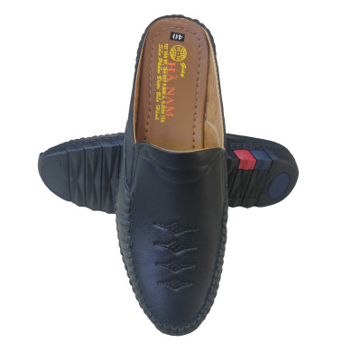 Dép Bít Mũi Nam Da Bò Thật TiTi ĐÔ Cao Cấp GSB20125d