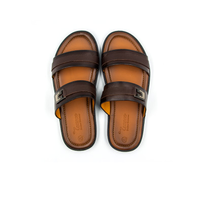 Dép Nam Quai Ngang Da Bò Thật Tomoyo TMD106