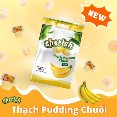 Thạch Pudding Cherish Vị Chuối 405G