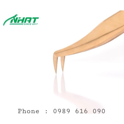 Nhíp Nối Mi Volume Trơn Vàng ( tặng kèm bao đựng ) | MADE IN PAKISTAN