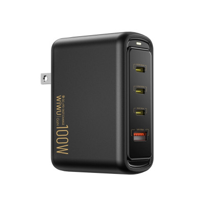 Củ Sạc Nhanh Wi WU WARRIORS 100W QC+PD GAN WI-U022W 1A+3C - Hàng Chính Hãng