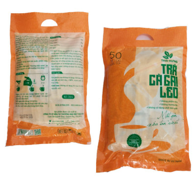 Trà Cà gai leo Thái Hưng  Thải độc gan, mát gan, giải rượu - Bịch 50 túi lọc 5g