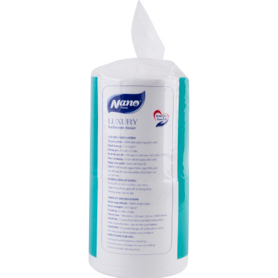 [MUA 1 TẶNG 10 KHĂN] Giấy vệ sinh Luxury Nano 6 cuộn không lõi, thương hiệu Nano giấy dày 3 lớp, an toàn tiết kiệm- Nano Tissue