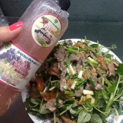 GIẤM NHO NGUYÊN CHẤT MẸ KEN (1 lít)