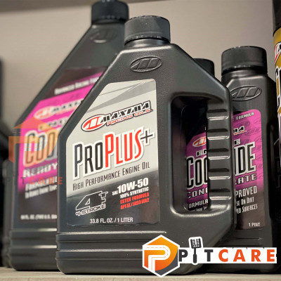 Nhớt xe máy xe tay côn động cơ 4 thì Maxima Pro Plus+ 10W50 100% Synthetic