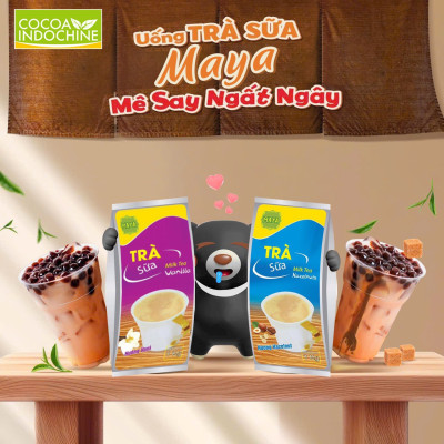 Trà sữa hòa tan Maya Hazelnut (hạt dẻ) - túi 1 kg