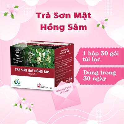 Trà Sơn Mật Hồng Sâm Hộp 30 Túi Lọc Của Siêu Thị Thiên Nhiên