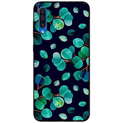 Ốp lưng dành cho Samsung A90 - Samsung S20 FE mẫu Hoạ Tiết Lá Cây Nền Đen