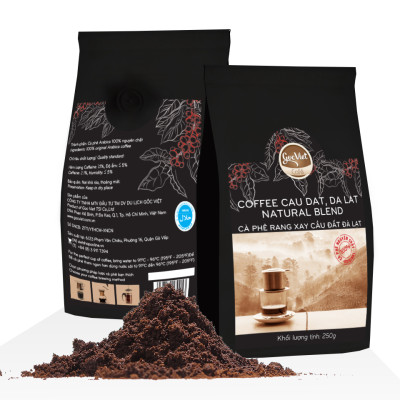Cà phê Arabica Cầu Đất, Đà Lạt- 100% cà phê nguyên chất 250 g
