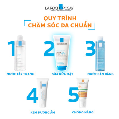 Sữa Rửa Mặt Và Tắm Cho Da Khô, Da Nhạy Cảm, Mẫn Ngứa La Roche-Posay Lipikar Syndet AP+ Cream 200ml