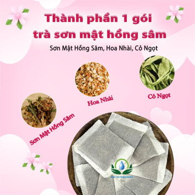 Trà Sơn Mật Hồng Sâm Hộp 30 Túi Lọc Của Siêu Thị Thiên Nhiên