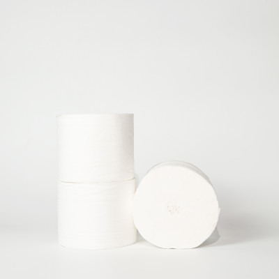 Giấy vệ sinh Ecotissue 3 lớp lốc 6 cuộn không lõi cao cấp mềm dai tự nhiên