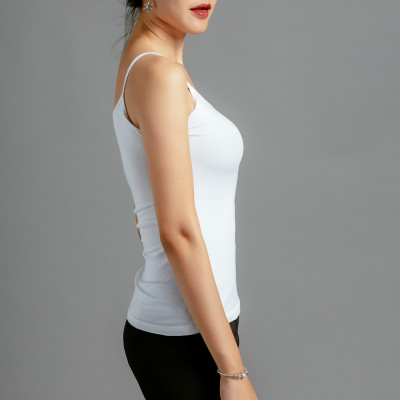 Áo Thun Ôm Hai Dây Camisole Thời trang thiết kế Hity TOP097 (Trắng Kim Cương)