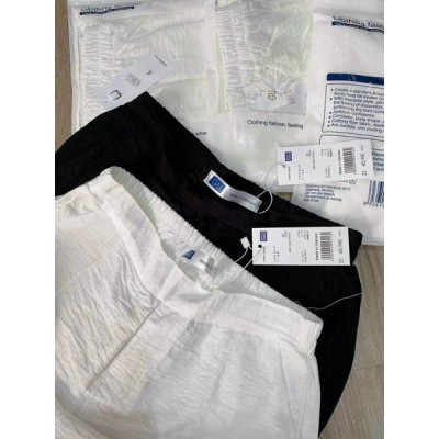 Quần culotte ống suông chất liệu đũi cạp chun sau thoáng mát tôn dáng