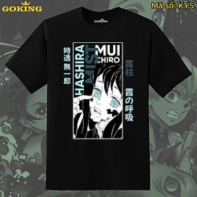 Áo thun nữ in hình Muichiro Kimetsu No Yaiba, mã KY5. Áo phông Thanh Gươm Diệt Quỷ Demon Slayer
