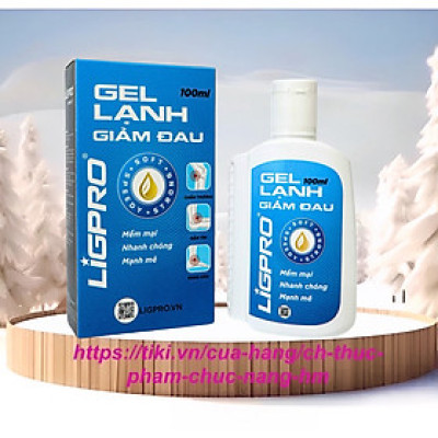 Gel lạnh xoa bóp giảm đau Ligpro , chai 100ml