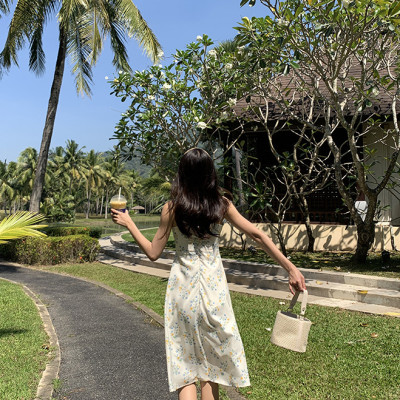 Đầm maxi đi biển, du lịch, sự kiện... loại đẹp, hàng chuẩn Quảng Châu, dọn kho siêu tốt, váy maxi hoa nhí 2 dây màu sáng, họa tiết nhẹ nhàng, nữ tính | MX054