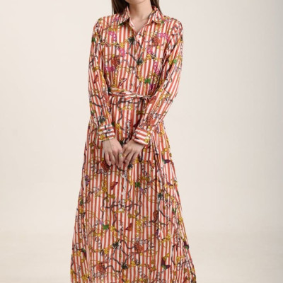 Maxi Sơ Mi Đính Cườm Cotton Isla Bonita