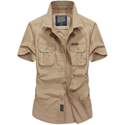 Áo sơmi túi hộp tay ngắn_dã ngoại_chiến thuật