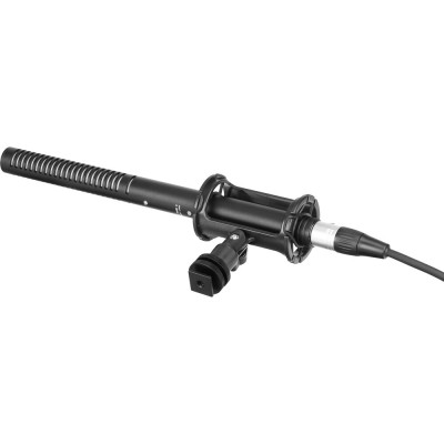 Micro Shotgun Cho Máy Ảnh, Máy Quay Boya BY-BM6060 , Chuyên Dụng Phỏng Vấn, Quay Phim, Ghi Hình Ngoài Trời, có bông lọc gió, micro định hướng, sử dụng pin tiểu AA - hàng chính hãng