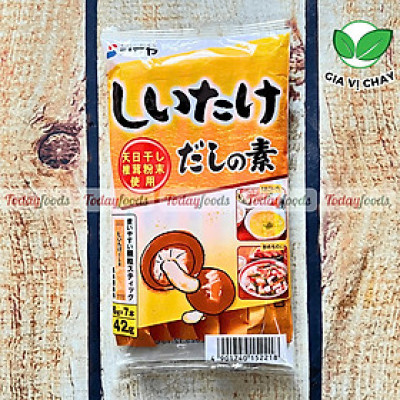 Hạt Nêm Nấm Hương Shiitake Dashi no Moto (Shimaya) 42G - Hạt Nêm Nhật Bản - Dùng chay được
